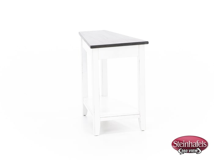 sund brown chairside table  image wedge  