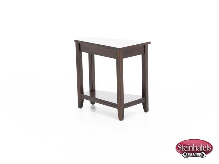 sund brown chairside table  image wedge  