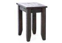 sund brown chairside table sienn  