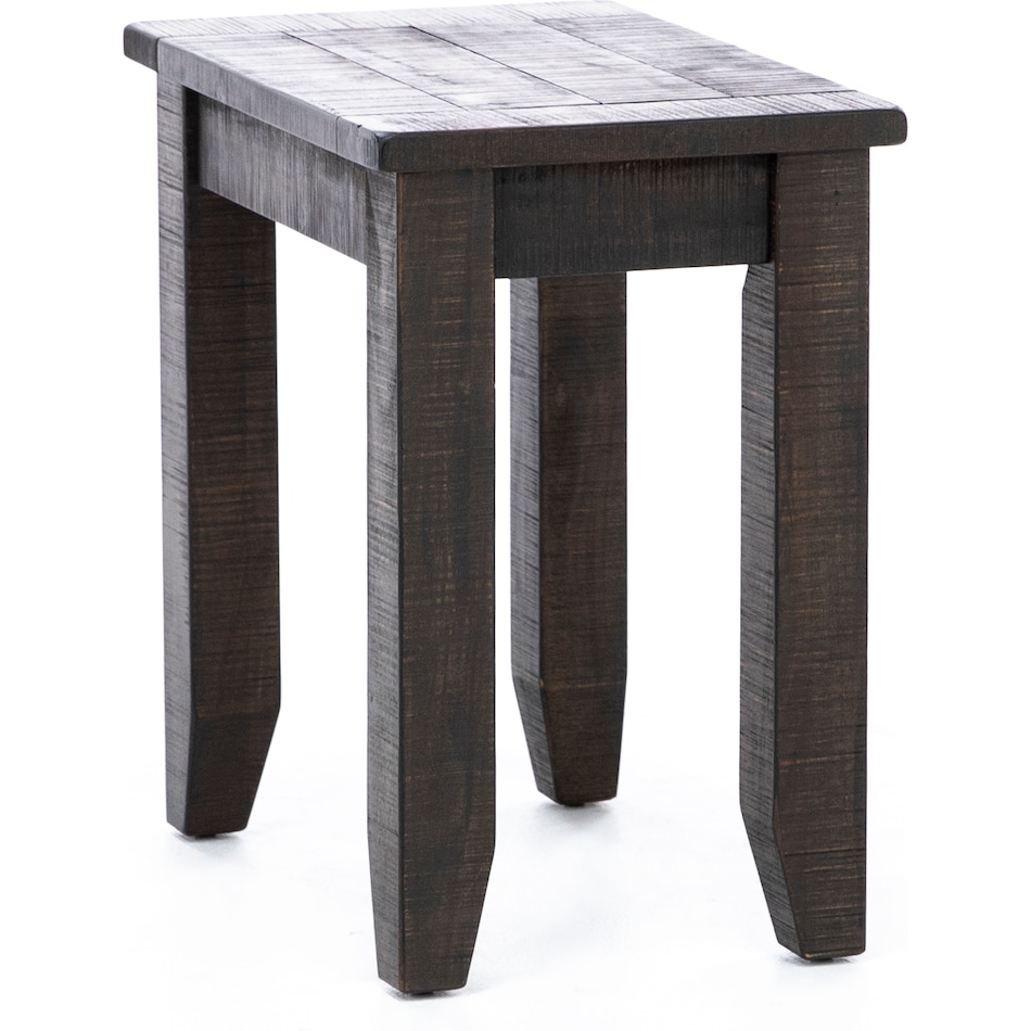 sund brown chairside table sienn  