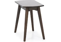 sund brown chairside table java  