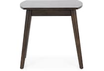 sund brown chairside table java  