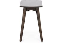 sund brown chairside table java  