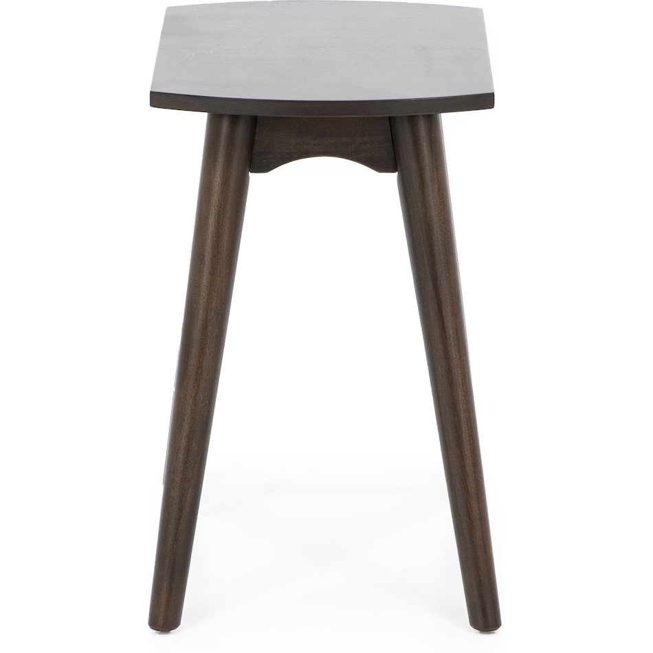 sund brown chairside table java  