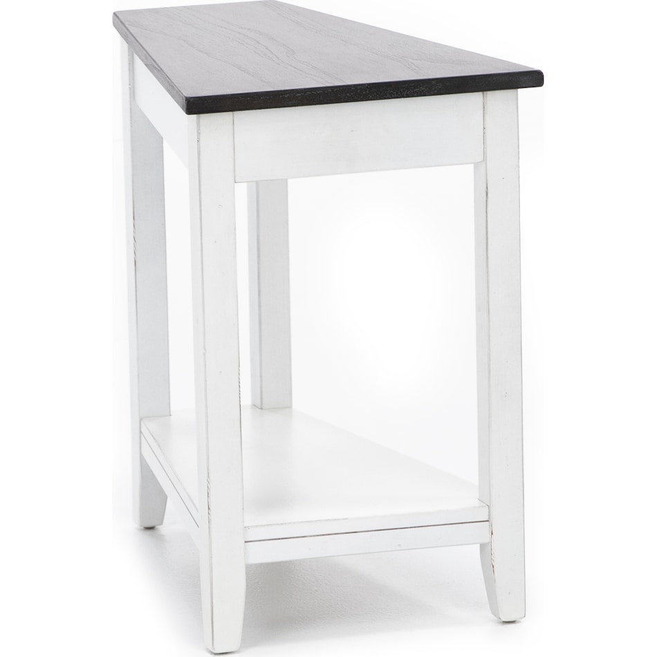 sund brown chairside table wedge  