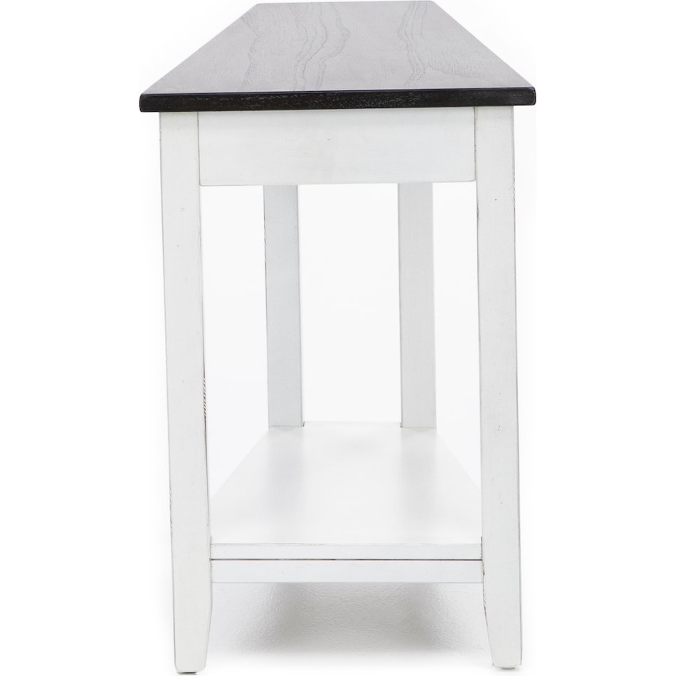 sund brown chairside table wedge  