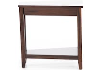sund brown chairside table wedge  