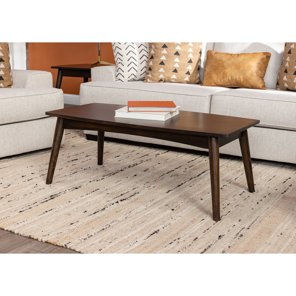 sund brown cocktail table lifestyle image java  