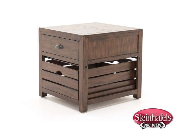 sund brown end table  image   