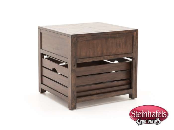 sund brown end table  image   