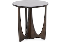 sund brown end table arch  