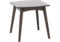 sund brown end table java  