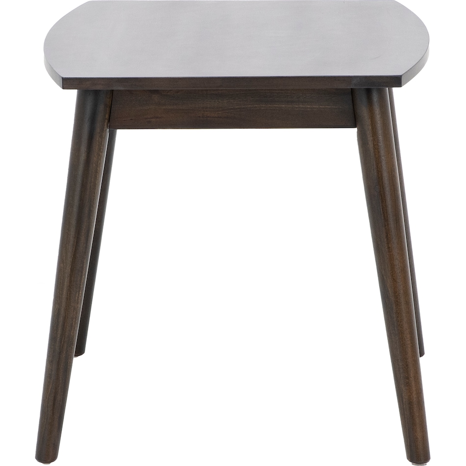 sund brown end table java  