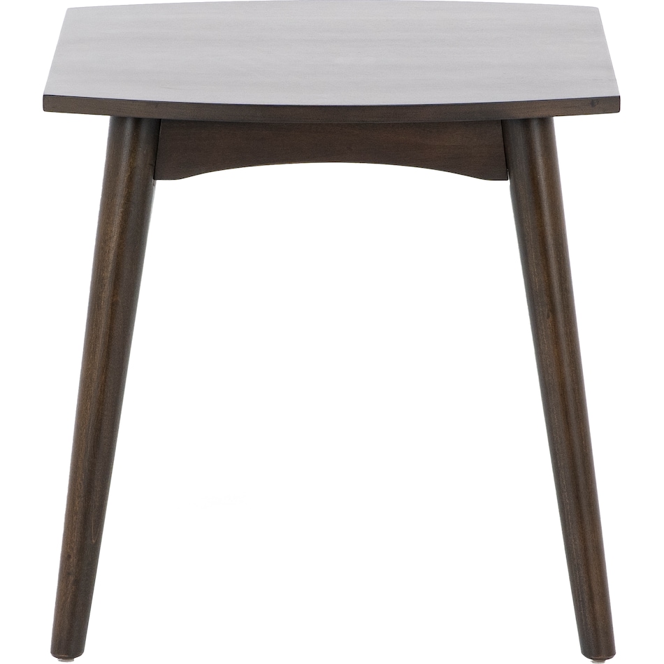 sund brown end table java  