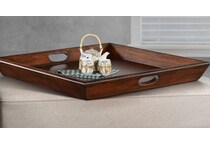 sund brown ottoman tray   