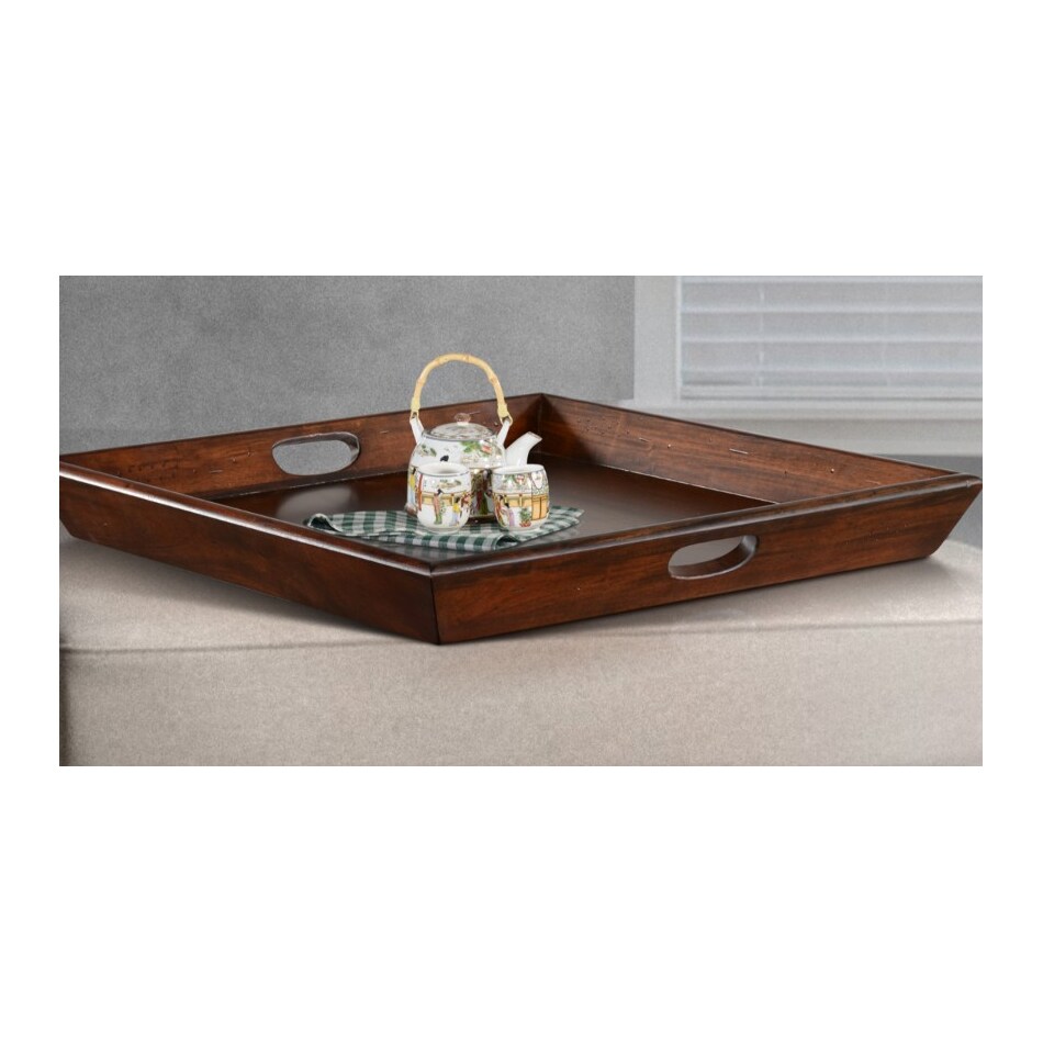 sund brown ottoman tray   
