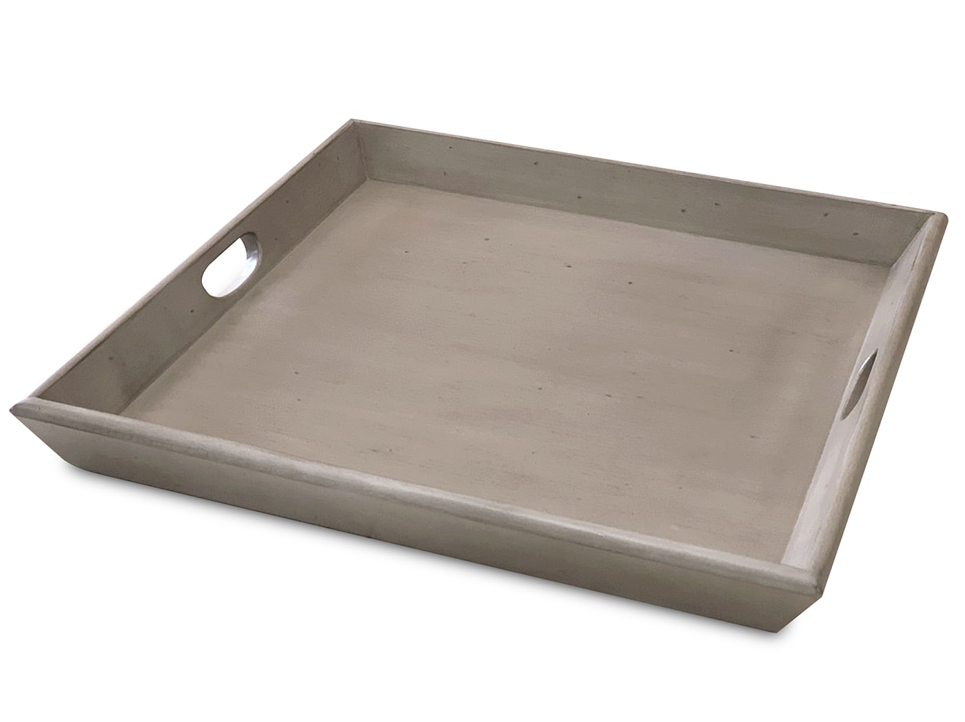 Oversized Westwood Taupe Wood Ottoman Tray 27