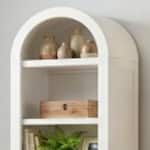 sund white bookcase etergere emy  