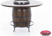 sunny designs inc brown inch bar table round oval  image   
