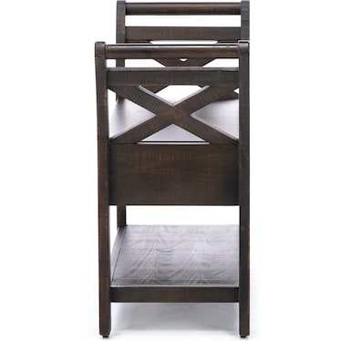 Heather Brown Storage Bench