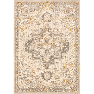 Tuscany Cream Medallion Area Rug