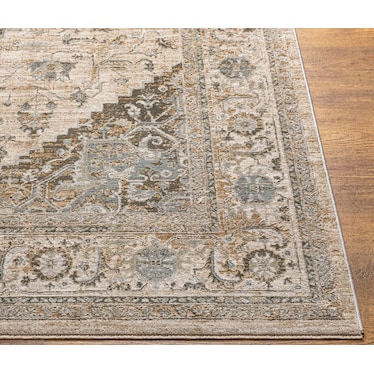 Brunswick Beige/Olive Medallion Area Rug