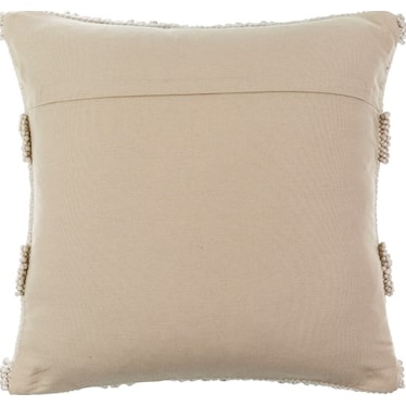 Textured Tan Outdoor Pillow 18"W X 18"H