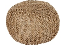 sury beige pouf   