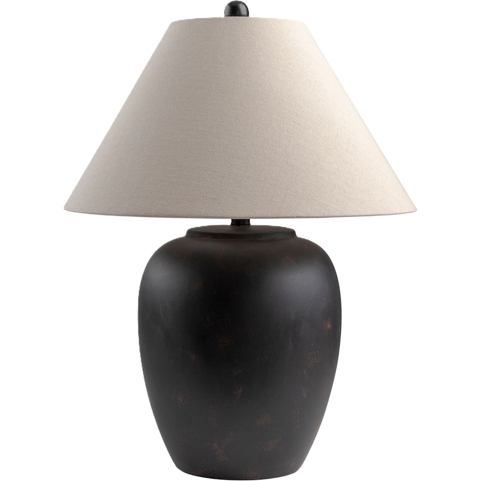 sury black table lamp   