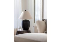 sury black table lamp   