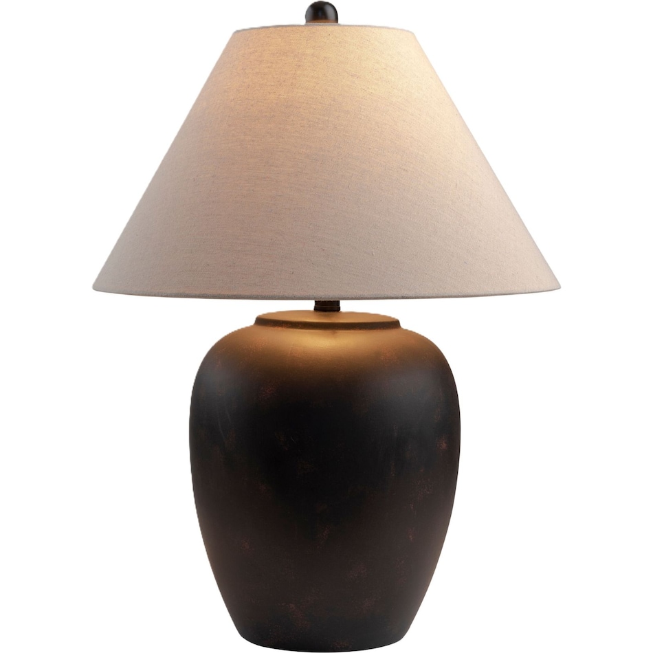 sury black table lamp   