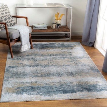 Brunswick Blue/Taupe Area Rug