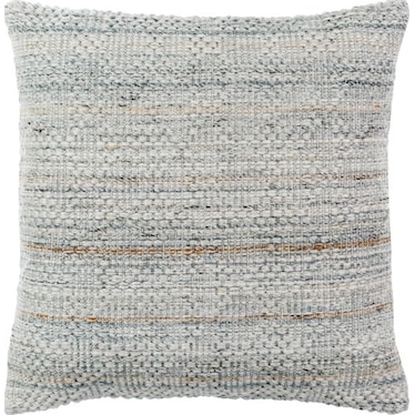 Woven Tan and Multi Outdoor Poly Pillow 18"W X 18"H