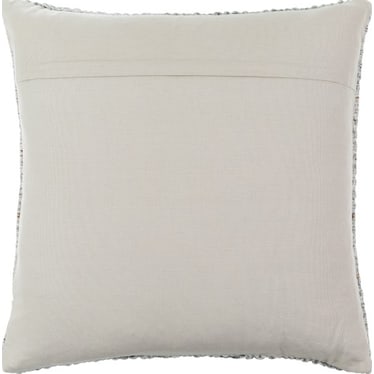 Woven Tan and Multi Outdoor Poly Pillow 18"W X 18"H
