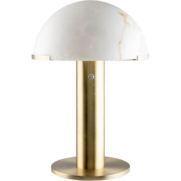 Brass with Glass Shade Desk Lamp 23"H