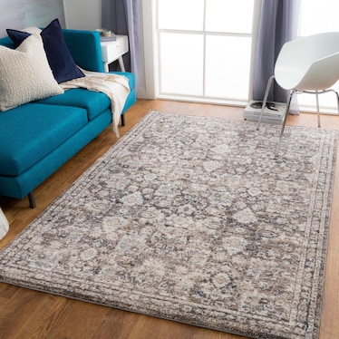 Tuscany Brown/Charcoal Area Rug