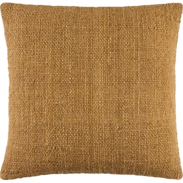 Camel Wool Poly Pillow 18"W x 18"H