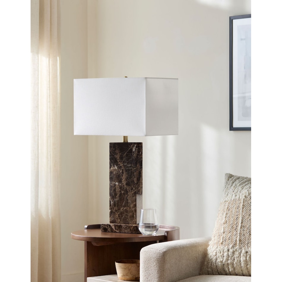 sury brown table lamp   