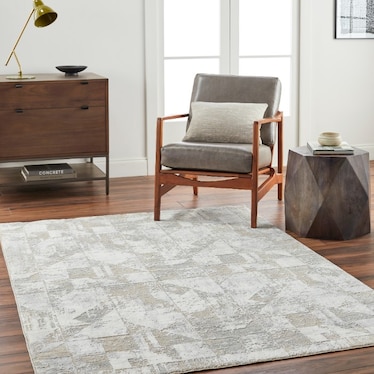 Brunswick Cream/Taupe/Grey Area Rug 10'W x 14'L