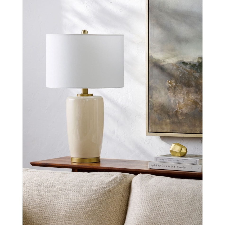 sury cream table lamp   