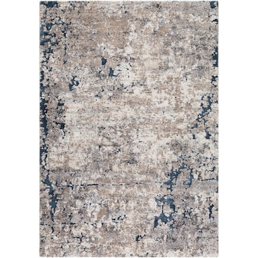 Tuscany Tan/Grey/Blue Area Rug