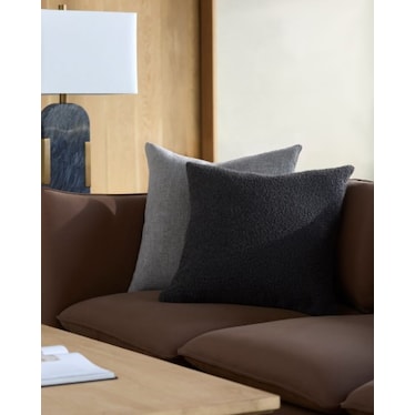 Charcoal Pillow 18"W x 18"H
