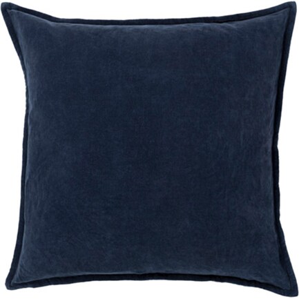 Navy Velvet Pillow 18"W x 18"H