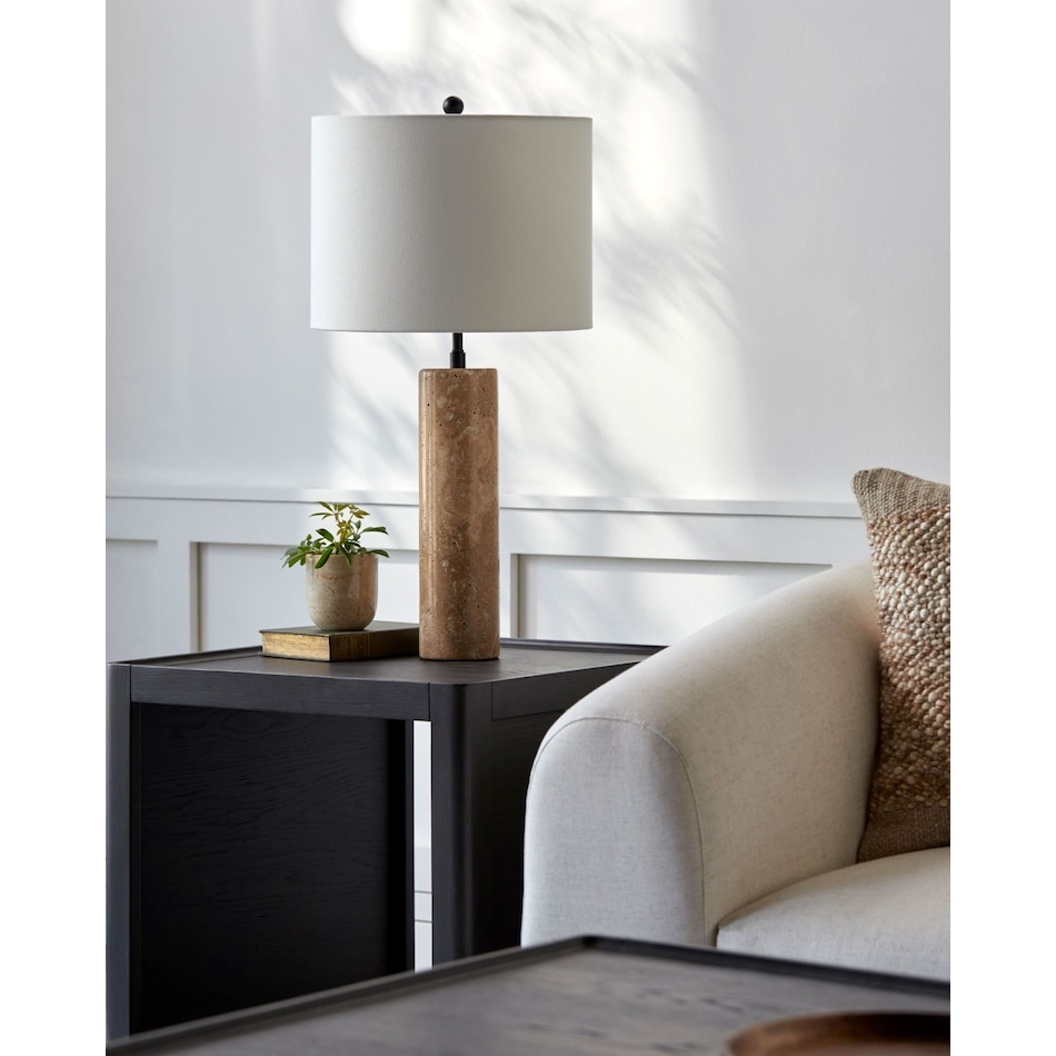 sury tan table lamp   
