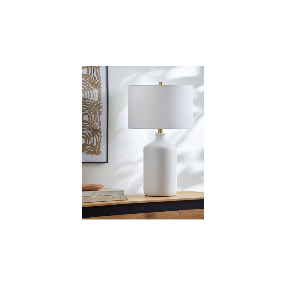 sury white table lamp   