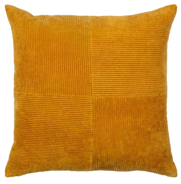 Mustard Corduroy Pillow 18 W x 18 H