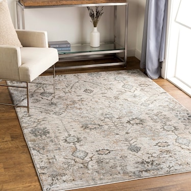 Brunswick Taupe/Olive/Teal Area Rug