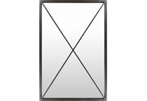 surya black wall mirror   