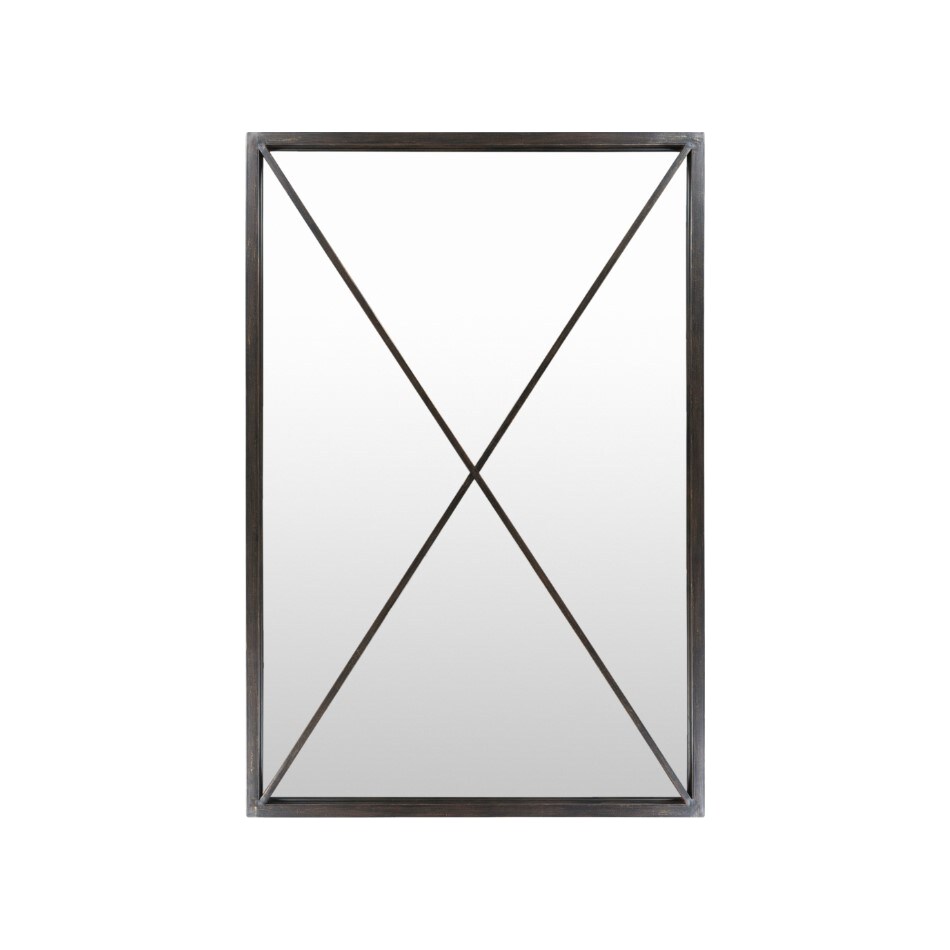 surya black wall mirror   