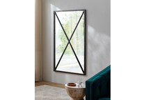 surya black wall mirror   